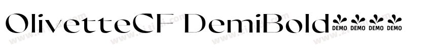 OlivetteCF DemiBold字体转换